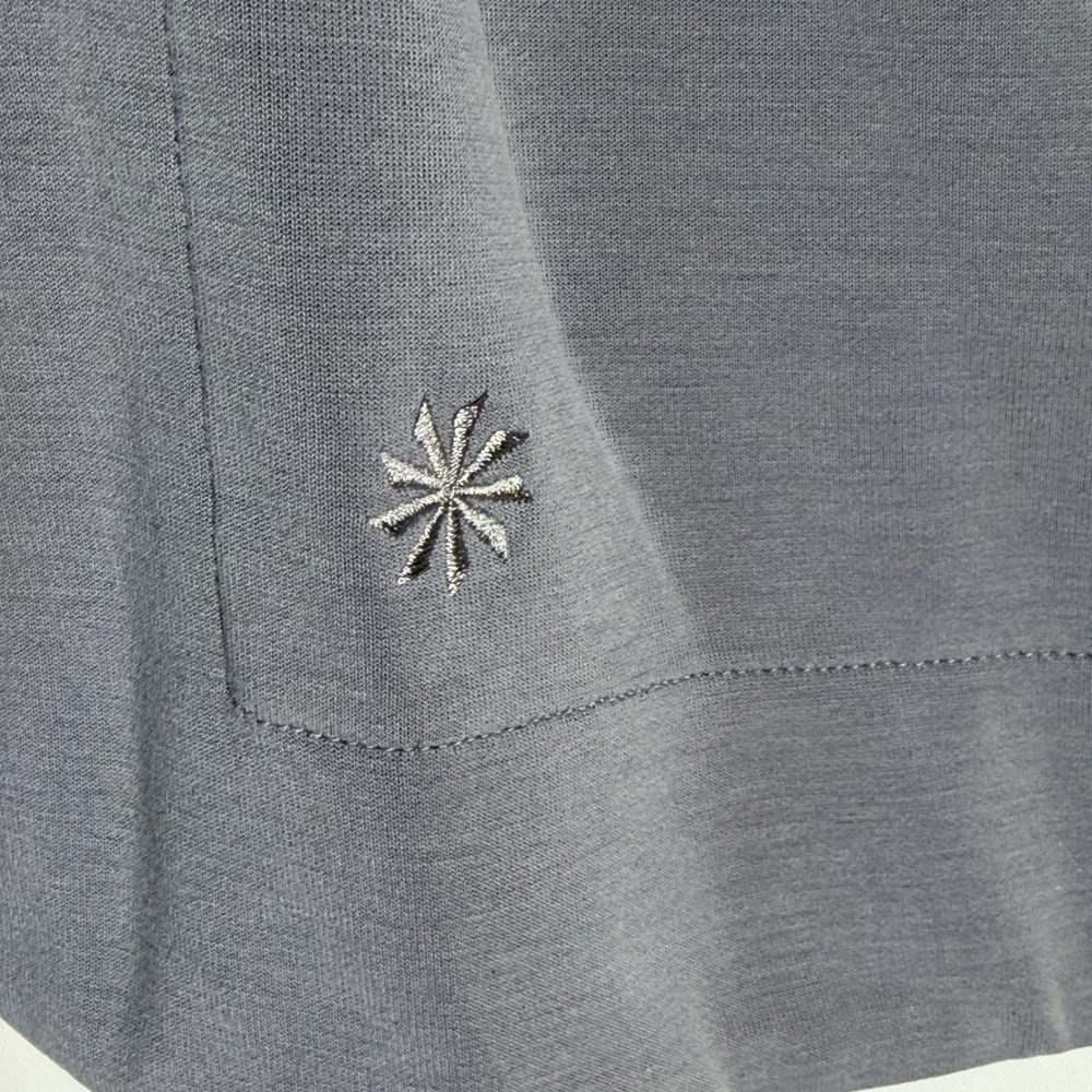 Athleta Seasoft Crewneck Sweatshirt Cosmos Grey Medium SP24 532401 - Picture 6 of 12